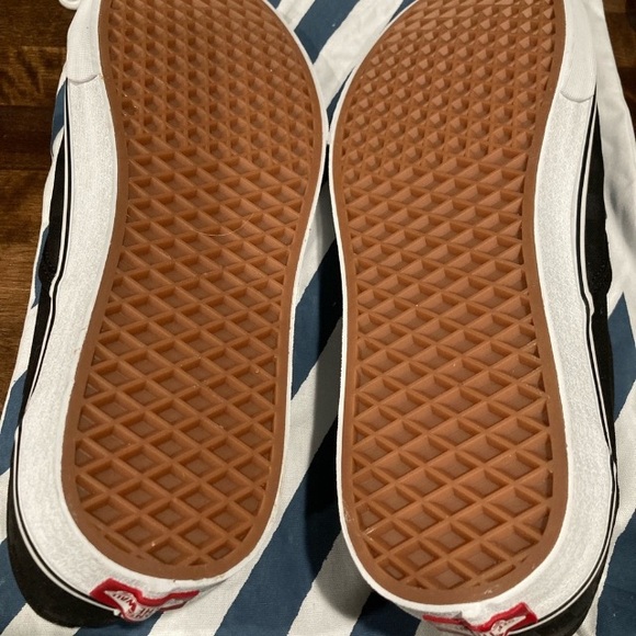 Vans Men's Black and Gray Checkered Slip-On Sneakers - Picture 10 of 14